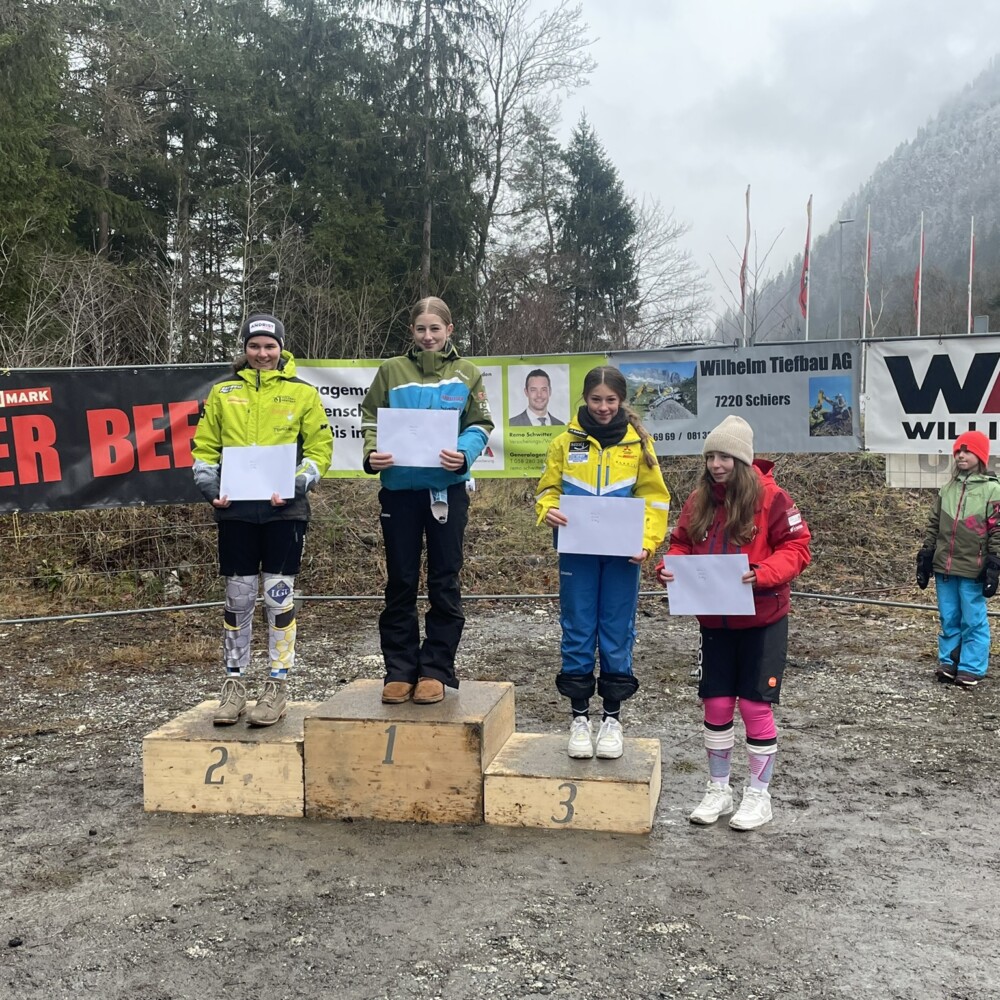 Regio-Cup Davos-Prättigau 1-2024 – Mädchen U16 – Podest